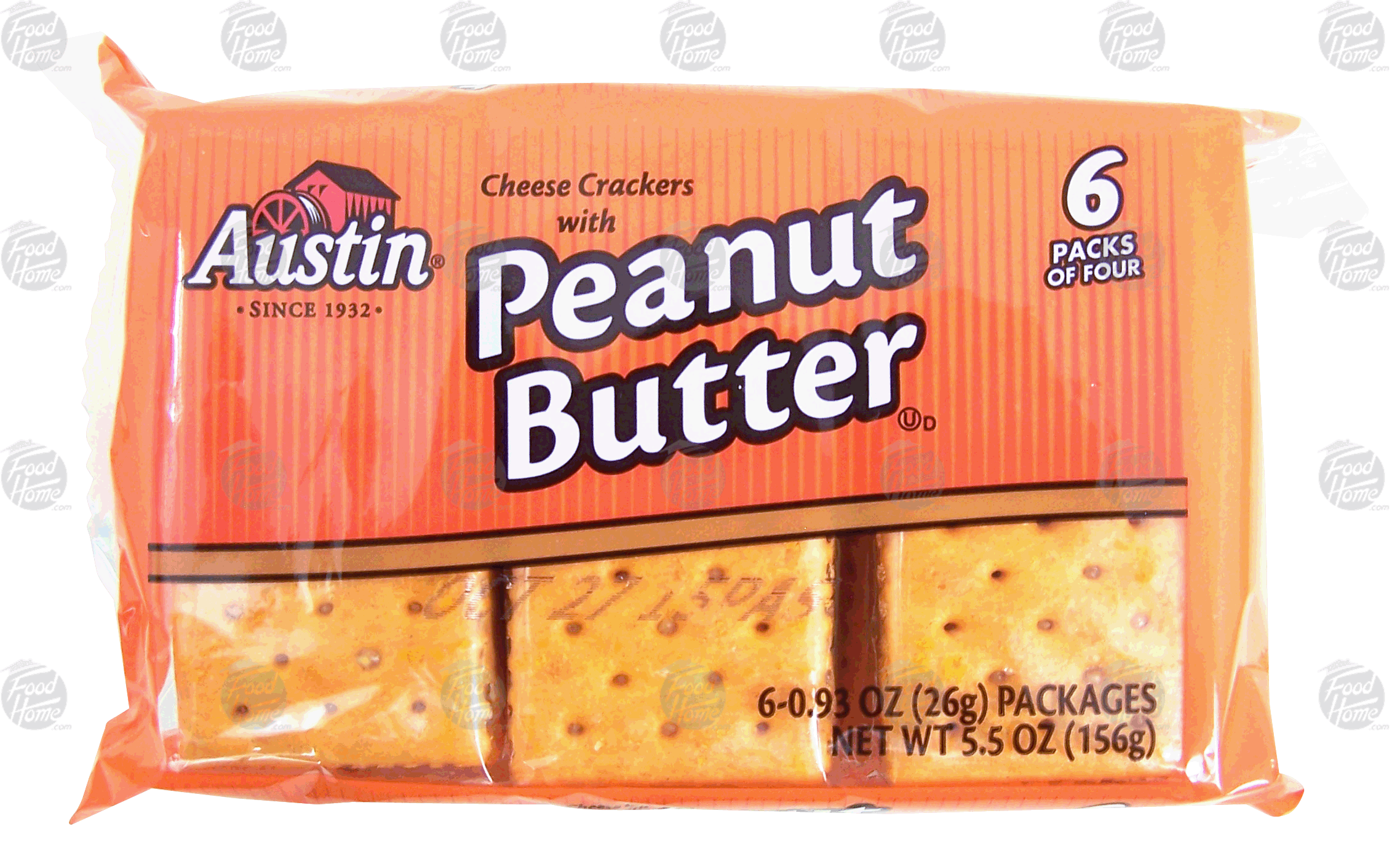 Austin  cheese crackers with peanut butter, 6 packs of four Full-Size Picture